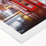 Art deco poster of Piccadilly, England in muted earth tones on rolled canvas, suitable for dining room or bathroom wall.