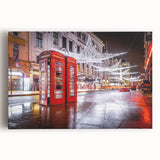 Black and white stretched canvas of Piccadilly, England, ideal for kitchen wall art or bedroom decor.