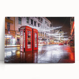Black and white stretched canvas of Piccadilly, Europe, ideal for kitchen wall art.