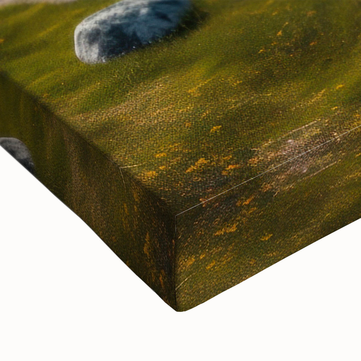 Black and white landscape art painting of Stonehenge on stretched canvas, ideal for bedroom wall art.