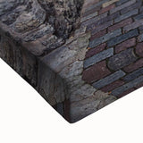 Black and white landscape art painting of a serene Estonian scenery on a large stretched canvas, suitable for bedroom decor.