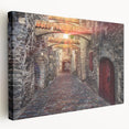 Large art depicting a serene European Estonian landscape on stretched canvas, suitable for kitchen wall art.