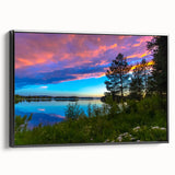 Black and white vintage poster art of a Finnish landscape on framed canvas, ideal for bedroom decor.