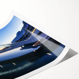 Extra large rolled print of line art flowers in neutral tones, ideal for large living room wall art.