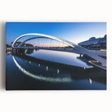 Black and white photograph of Lyon cityscape on stretched canvas, ideal for kitchen wall art.