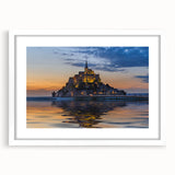 Textured art depicting abstract European scenery in muted earth tones on a framed white mat, ideal for bedroom art.