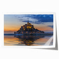 Extra large rolled print of a scenic French landscape in soft pastel shades, suitable for dining room wall art.