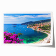Rolled print of a serene Nice, France landscape with soft pastel shades, ideal for art wall dining room.