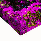 Large art featuring a black and white landscape painting of Nice, France on stretched canvas, ideal for bedroom wall decor.