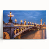 Black and white large art print of Paris scenery on stretched canvas, suitable for kitchen wall art.