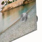 Large acrylic print of an abstract Provence landscape in muted earth tones, ideal for dining room art.