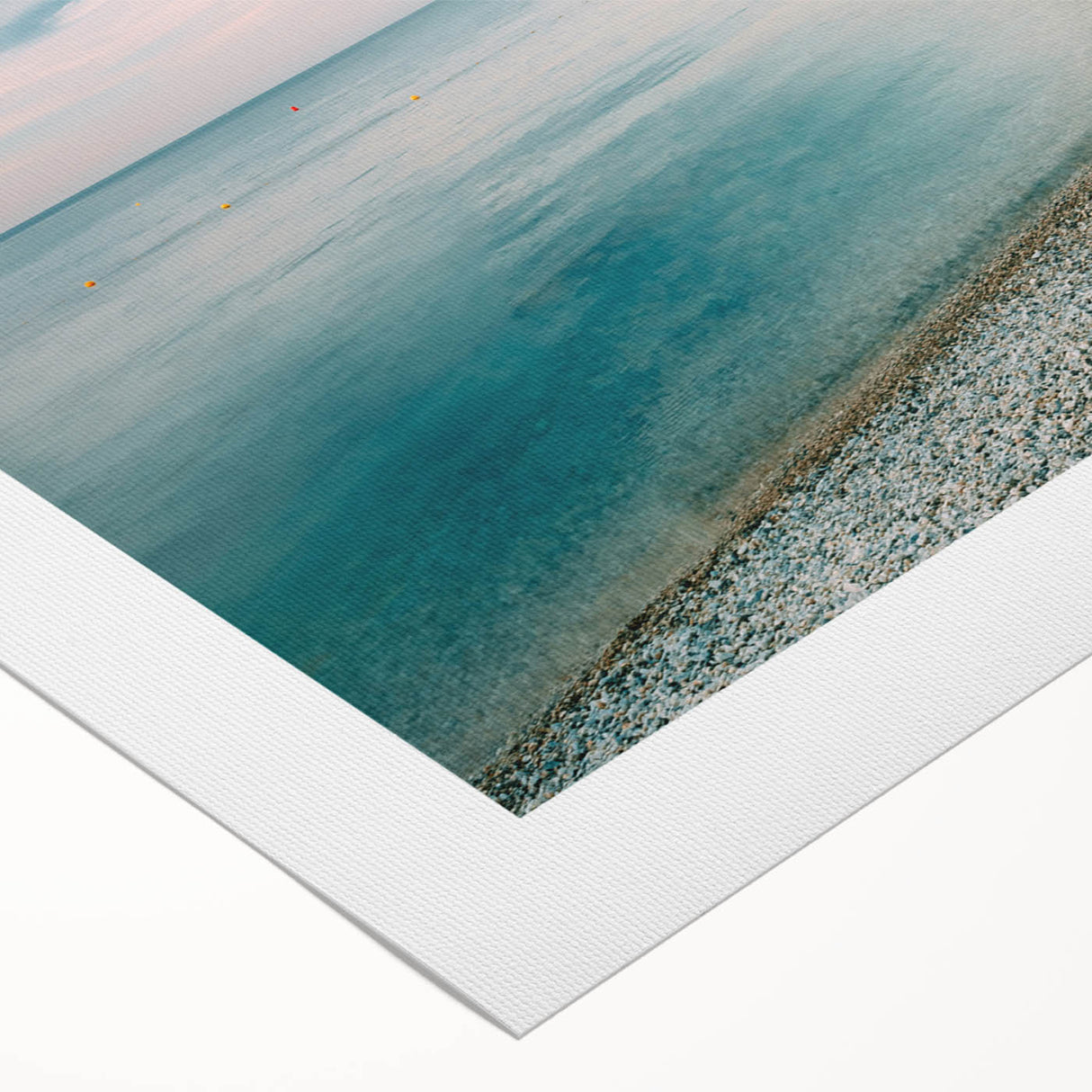 Art deco poster of Provence scenery in pastel colors on rolled canvas, suitable for dining room wall art.