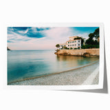 Extra large rolled print of a Provence landscape with vibrant floral details, ideal for art wall dining room.