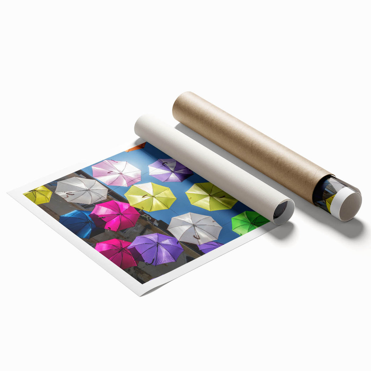 Extra large rolled print featuring a serene floral scene in muted pastel colors, ideal for classy bathroom wall art.