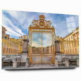 Acrylic print of the Versailles Palace in muted sepia tones, ideal for bedroom or dining room art.