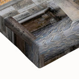 Black and white landscape art painting of the Versailles gardens on stretched canvas, suitable for bedroom wall art.