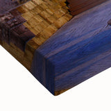 Black and white landscape art painting of Rhodes, Greece on stretched canvas, ideal for bedroom wall art.