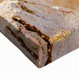 Black and white photograph of a scenic Greek landscape on stretched canvas, ideal for kitchen wall art.