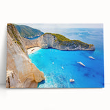 Black and white large art print of a European scenery, stretched canvas, ideal for kitchen wall art.