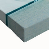 Large art depicting a black and white landscape of Greenland on stretched canvas, ideal for bedroom wall decor.