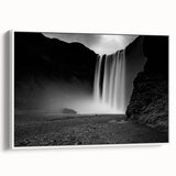 Vintage poster art of a scenic European landscape on a framed canvas, featuring vibrant colors, ideal for living room decor.