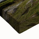 Black and white landscape art painting of a scenic Irish countryside on stretched canvas, ideal for bedroom wall decor.