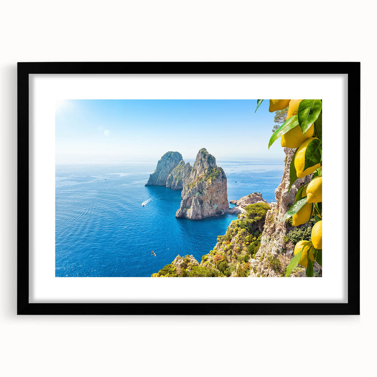 Abstract art print of a colorful European scenery on a textured, extra-large canvas, ideal for living room decor.