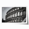 Rolled print of the Colosseum in muted earth tones, ideal for art wall dining room or classy bathroom.