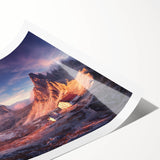 Extra large wall art featuring line art flowers in soft pastel shades on a rolled print, ideal for large living room decor.