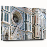 Acrylic glass print of Florence scenery with muted earth tones, ideal for dining room decor.