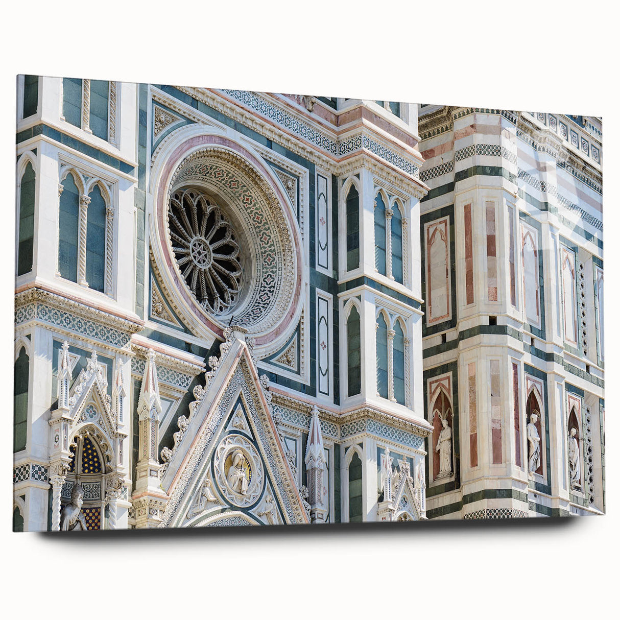 Acrylic print of Florence scenery in subtle earth tones, ideal for bedroom or dining room decor.