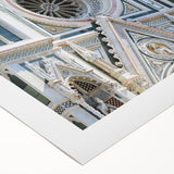 Art deco poster of Florence skyline in muted earth tones on rolled canvas, suitable for dining room decor.