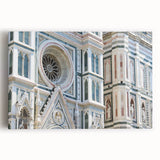 Black and white stretched canvas of Florence scenery, ideal for kitchen wall art or bedroom ambiance.