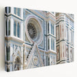 Large canvas print of Florence scenery with muted earth tones, ideal for kitchen wall art.