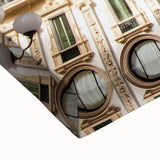 Black and white landscape art painting of Milan on stretched canvas, suitable for bedroom wall decor.