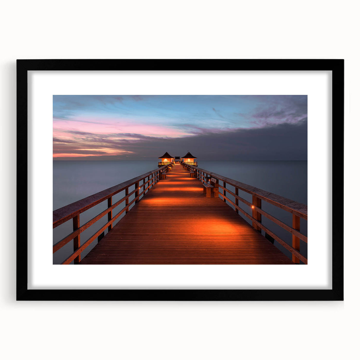 Abstract art print of Naples with vibrant, colorful textures on a large framed canvas, ideal for living room decor.