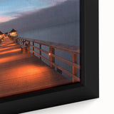 Extra large framed canvas featuring a textured black wall art scene of Naples, Italy with colorful accents.