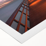 Art deco poster of Naples, Italy in muted earth tones on rolled canvas, suitable for dining room or bathroom.