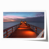 Extra large rolled print of Naples, Italy, with vibrant floral designs, ideal for art wall dining room.