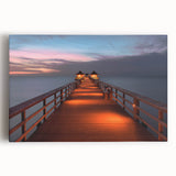 Black and white stretched canvas of Naples scenery, ideal for kitchen wall art or bedroom ambiance.