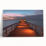 Black and white stretched canvas of Naples scenery, ideal for kitchen wall art.
