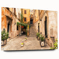 Acrylic print of Rome scenery with muted earth tones, ideal for dining room decor.