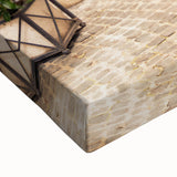 Black and white landscape art painting of Rome on stretched canvas, ideal for bedroom wall art.