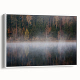 Vintage poster art of a European Latvia scenery on extra large framed canvas.