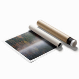 Extra large rolled print of a floral scene in Latvia, featuring soft pastel colors, ideal for classy bathroom wall art.