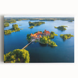 Black and white photograph of a European cityscape on stretched canvas, ideal for kitchen wall art or bedroom decor.