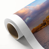 Art deco poster of Malta scenery in pastel colors on rolled canvas, ideal for nursery wall art.