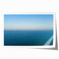 Extra large rolled print of the Mediterranean Sea with vibrant blue and white tones, ideal for art wall dining room.