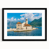 Extra large framed abstract art print depicting a vibrant, textured European scenery, ideal for living room decor.