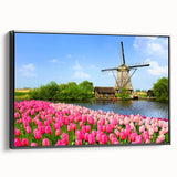 Black and white wall art depicting a vintage European landscape on a framed canvas, ideal for bedroom decor.
